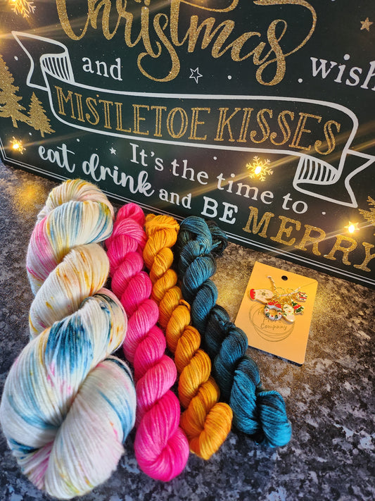 Exclusive Festive Hand Dyed Yarn Set - The Perfect Christmas Gift