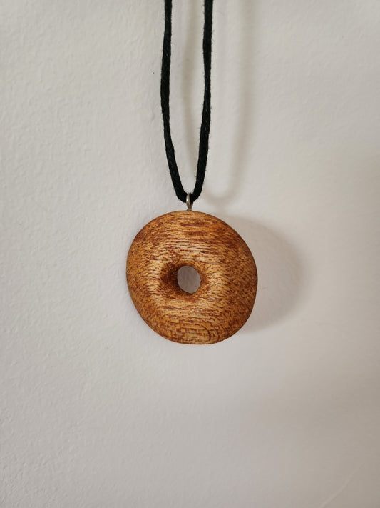 Wooden Donut Ring Pendant