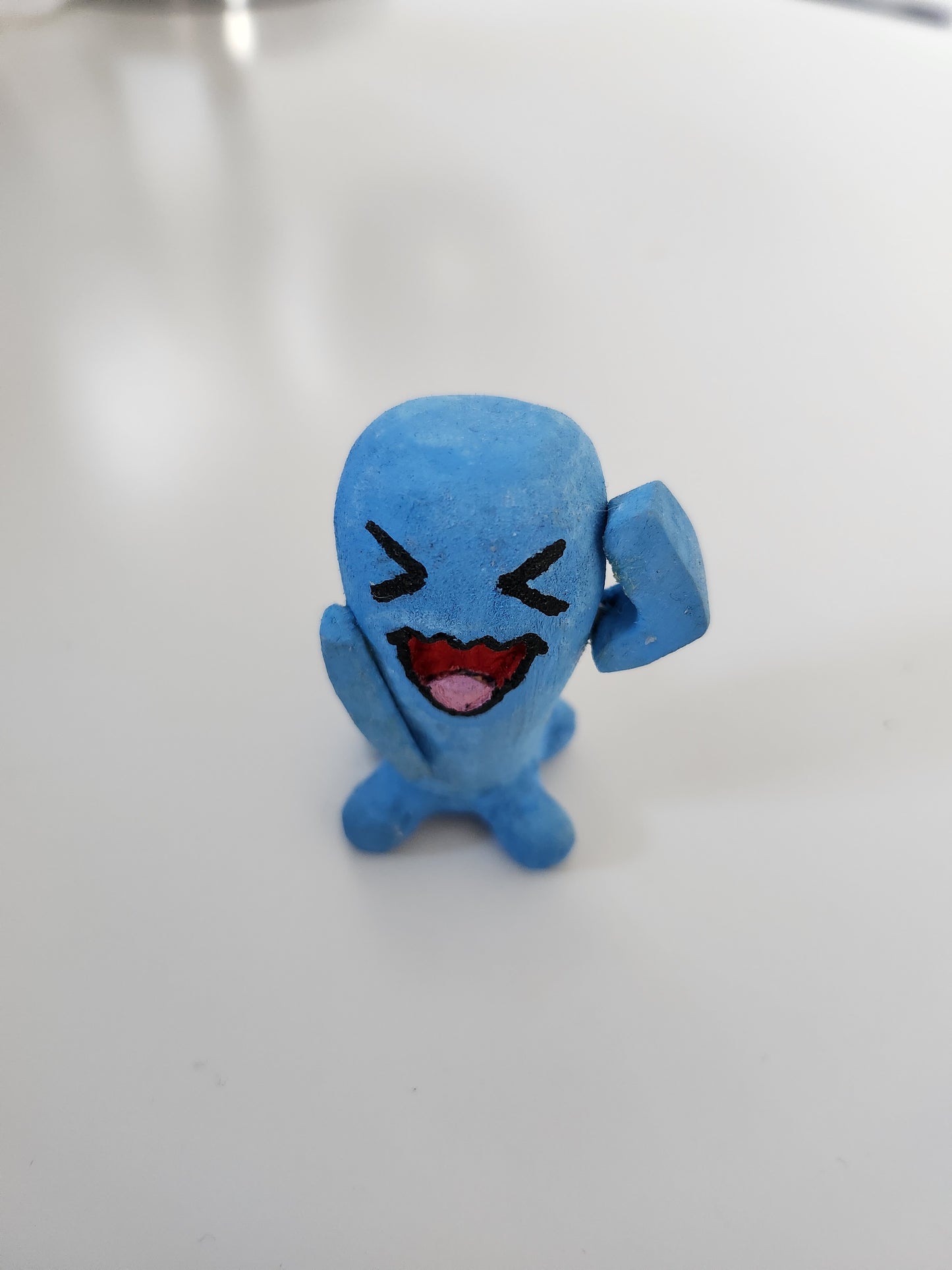 Wobbuffet Pokemon Hand Carved Figure