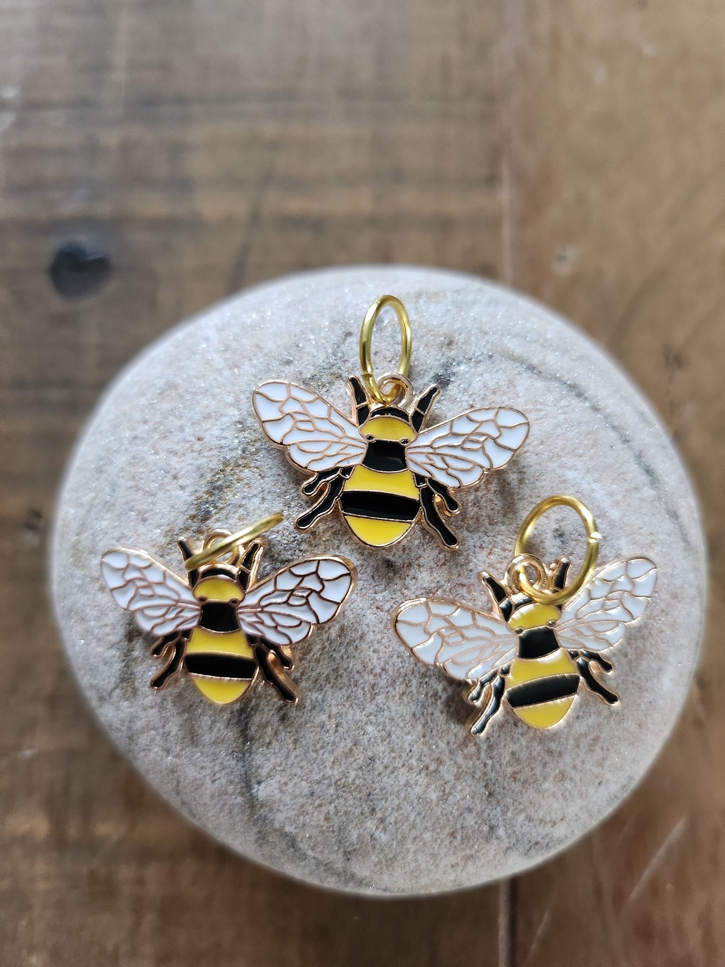 Set of 5 Bee Stitch Markers