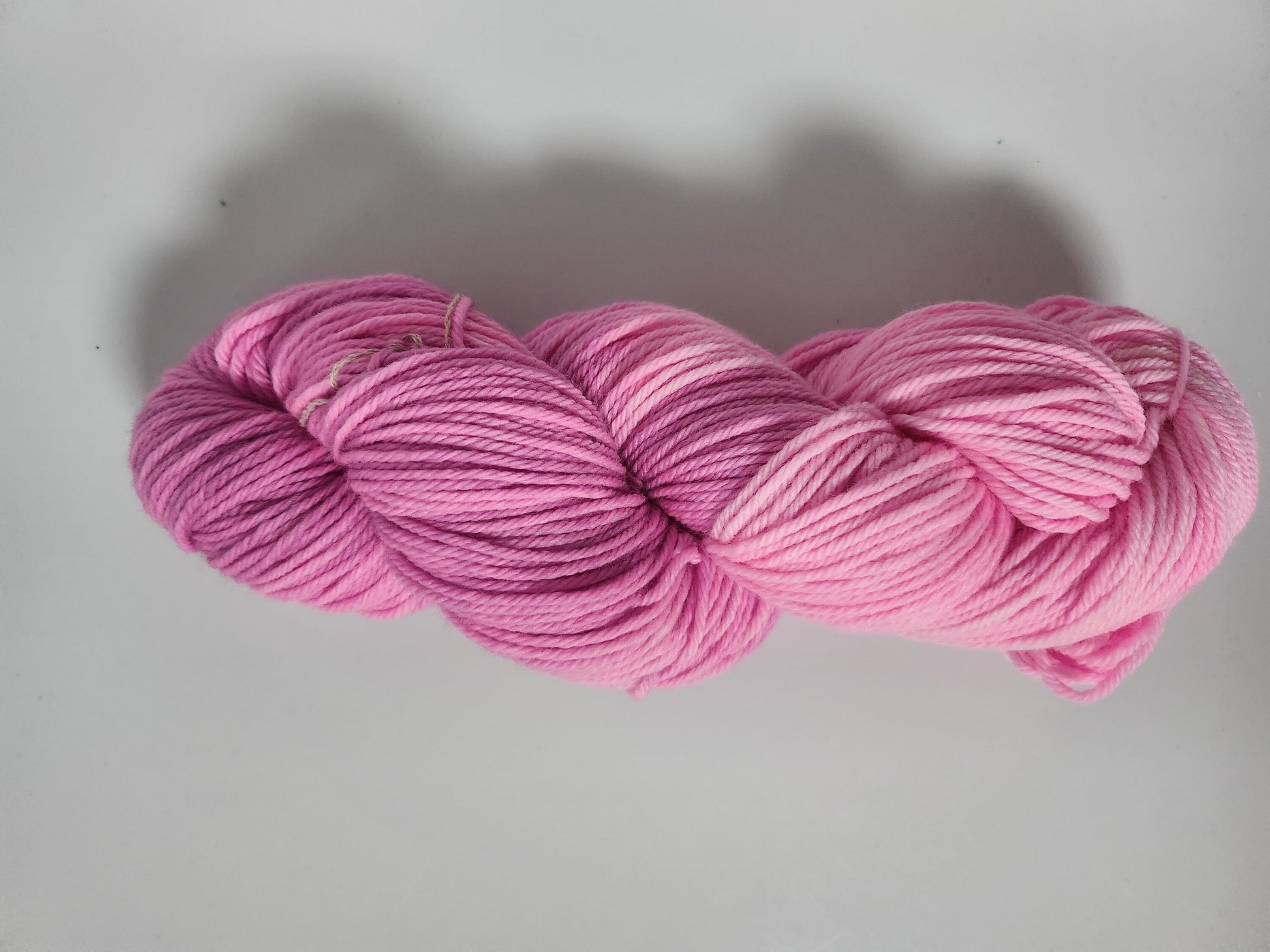 Hand Dyed DK Yarn 100g 225m 'Poseys' Monochrome Pinks Barbie Superwash Merino Nylon